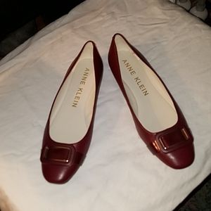 Anne Klein Elonie Leather Ballet Flat